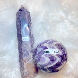 Purple Amethyst 2 pice set